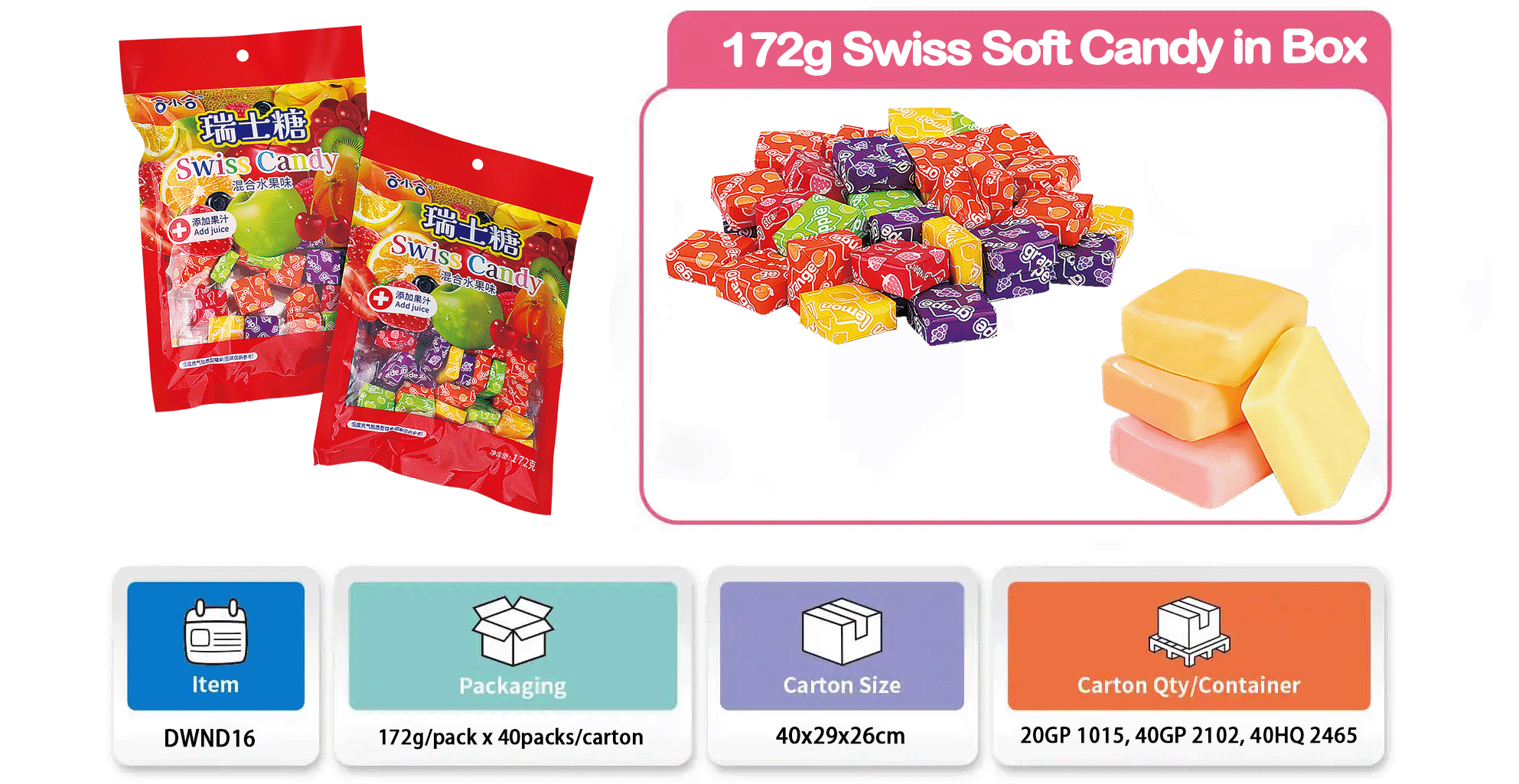 172g Swiss Soft Candy in Box
